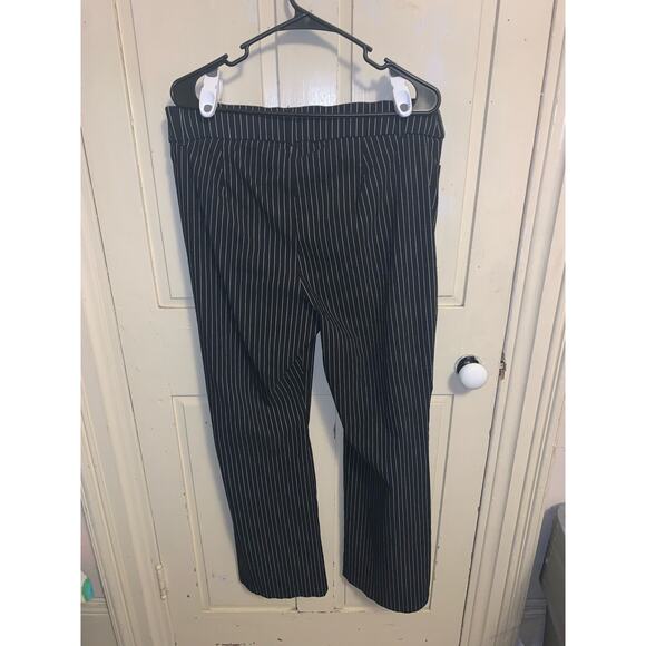 Maurices Black and White Striped Wide Leg Pants - Picture 2 of 10